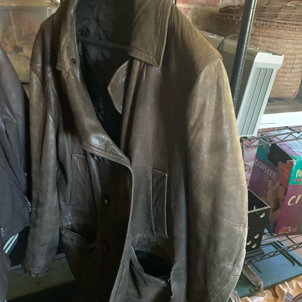 Men’s leather coat